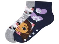 2 Paar kinder thermosokken (Grijs/donkerblauw, 27/30)