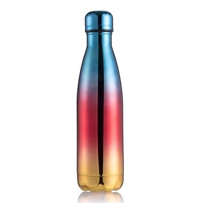 Thermische beker vacuüm kolf warmte waterfles draagbare roestvrijstalen sport ketel capaciteit: 500ml (blauw rood goud)