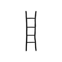 Decoratieve ladder - 150 cm - zwart