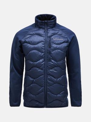 Peak Performance Helium Down Hybrid Hood Isolatiejas Heren Blue Shadow S