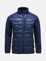 Peak Performance Helium Down Hybrid Hood Isolatiejas Heren Blue Shadow S