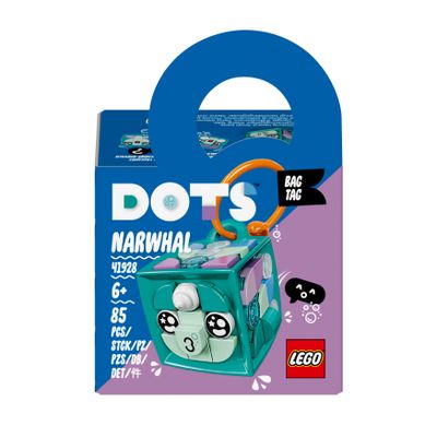 LEGO® Dots 41928 bag tag narwhal