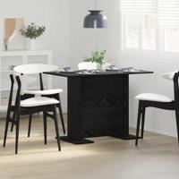 Eettafel 110x60x75 cm bewerkt hout zwart eikenkleurig