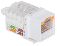 Intellinet abschließbare Cat6 Modularbuchse UTP Keystone werkzeuglos weiß RJ45-inbouwmodule Keystone CAT 3, CAT 4, CAT 5, CAT 5e, CAT 6 - thumbnail