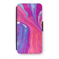 Paarse stroom: iPhone SE 2020 Flip Hoesje