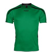 Hummel 110005K Preston Shirt Korte Mouw Kids - Green-Black - 116