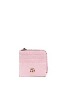 Gucci portefeuille en cuir de veau à zip - Rose