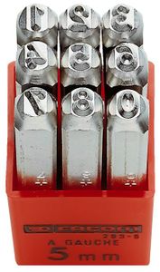 Facom 293a set van 9 slagcijfers 5mm - 293A.5