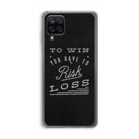 Risk loss: Samsung Galaxy A12 Transparant Hoesje