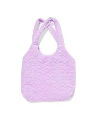 HEMA Schoudertas 60x45cm Hartjes Roze