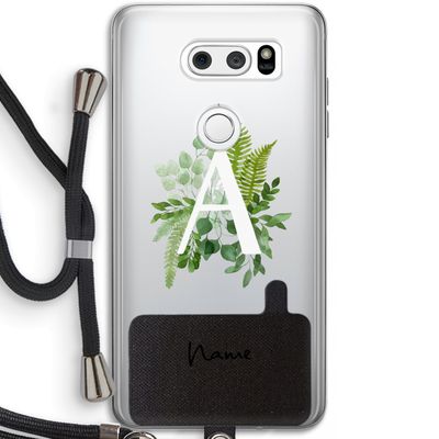 Green Brush: LG V30 Transparant Hoesje met koord