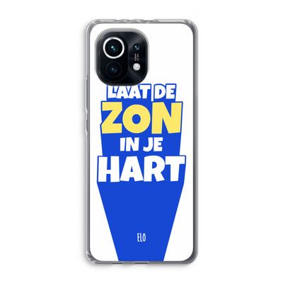 Laat de zon in je hart: Xiaomi Mi 11 Transparant Hoesje