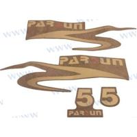 Parsun PAF6-08000000-5 - TOP COWLING STICKER FOR 5HP