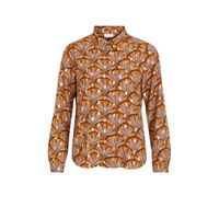 VILA blouse VIZINO met all over print oranje - thumbnail