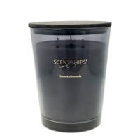 Geurkaars Rose & Almonds XL Geurkaars Donker Grijs - 1870gr - Scentchips