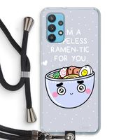 I'm A Hopeless Ramen-Tic For You: Samsung Galaxy A32 4G Transparant Hoesje met koord