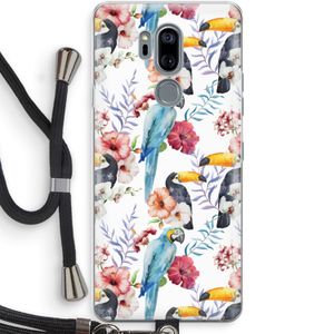 Bloemen tukan: LG G7 Thinq Transparant Hoesje met koord