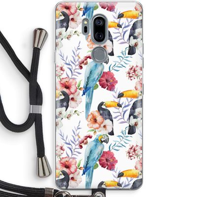 Bloemen tukan: LG G7 Thinq Transparant Hoesje met koord