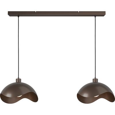 Masterlight Kantoor hanglampVolta 2x Ø40cm - cacao - 2404-15-15-100-2