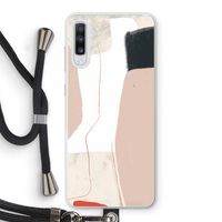 Lava: Samsung Galaxy A70 Transparant Hoesje met koord
