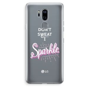 Sparkle quote: LG G7 Thinq Transparant Hoesje