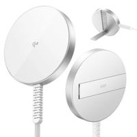 Qi2 mini Kickstand Wireless Charger (HaloLock) - White