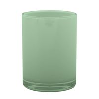 MSV Badkamer drinkbeker Aveiro - PS kunststof - groen - 7 x 9 cm - Tandenborstelhouders
