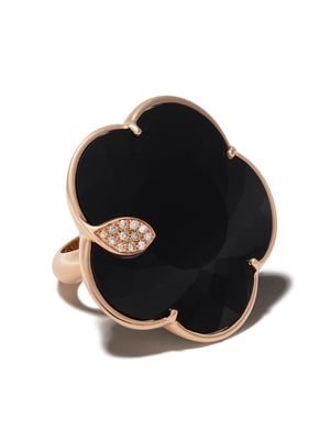 Pasquale Bruni bague Ton Jolì en or rose 18ct ornée de diamants et d'onyx