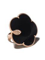 Pasquale Bruni bague Ton Jolì en or rose 18ct ornée de diamants et d'onyx - thumbnail