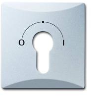 Busch-Jaeger 2CKA001710A3806 Sleutelschakelaar, Sleuteltoets Afdekking Allweather 44 (IP44) Witaluminium (RAL 9006), Aluminium 1 stuk(s)