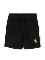 POLO RALPH LAUREN KIDS short de sport à motif Polo Pony - Noir