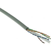 ACT Cat 6 F/UTP massieve installatiekabel, PVC, CPR euroklasse ECA, 24AWG, Grijs 305 meter