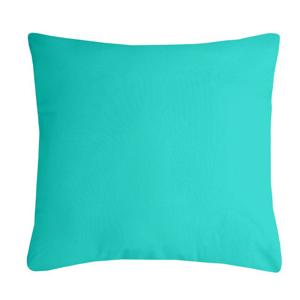Stof Textile sierkussen Nelson - aqua blauw - 60 x 60 cm - bank kussens - polyester