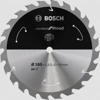 Bosch Accessories Bosch 2608837679 Hardmetaal-cirkelzaagblad 165 x 10 mm Aantal tanden: 24 1 stuk(s) - thumbnail