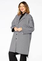 Yoek Jas PIED DE POULE | Zwart | Maat 54/56