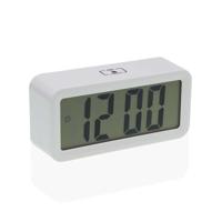 Wekker Versa Wit Metaal 3,9 x 6,5 x 13,4 cm