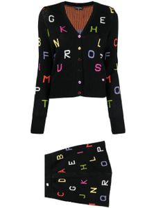 CHANEL Pre-Owned ensemble Alphabet Knit (2001) - Noir