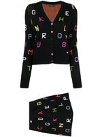 CHANEL Pre-Owned ensemble Alphabet Knit (2001) - Noir