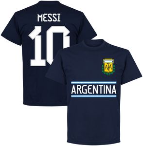 Argentinië Messi 10 Team T-Shirt