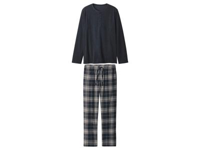 esmara Men Flanellen heren pyjama (Marineblauw, M)