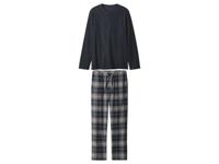 esmara Men Flanellen heren pyjama (Marineblauw, XL)