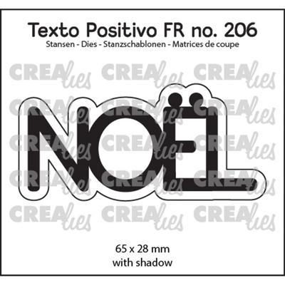 Crealies • texto positivo snijmallen noël