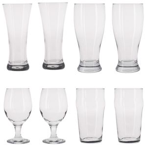 Speciaal bierglazen set - 16x stuks - 4 verschillende soorten