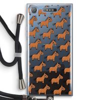Pony: Sony Xperia XZ1 Transparant Hoesje met koord