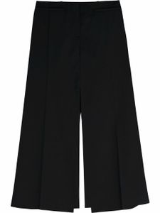 Victoria Beckham jupe mi-longue en laine - Noir