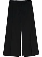 Victoria Beckham jupe mi-longue en laine - Noir