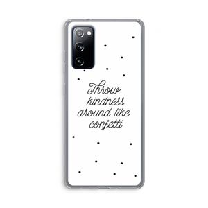 Confetti: Samsung Galaxy S20 FE / S20 FE 5G Transparant Hoesje