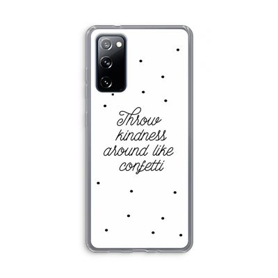 Confetti: Samsung Galaxy S20 FE / S20 FE 5G Transparant Hoesje