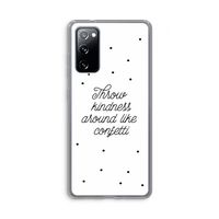 Confetti: Samsung Galaxy S20 FE / S20 FE 5G Transparant Hoesje