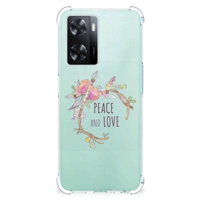 OPPO A57 | A57s | A77 4G Stevig | Bumper Hoesje | Boho Text